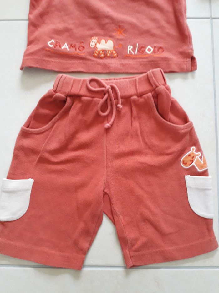 Ensemble t-shirt + short - 18 mois - photo numéro 6