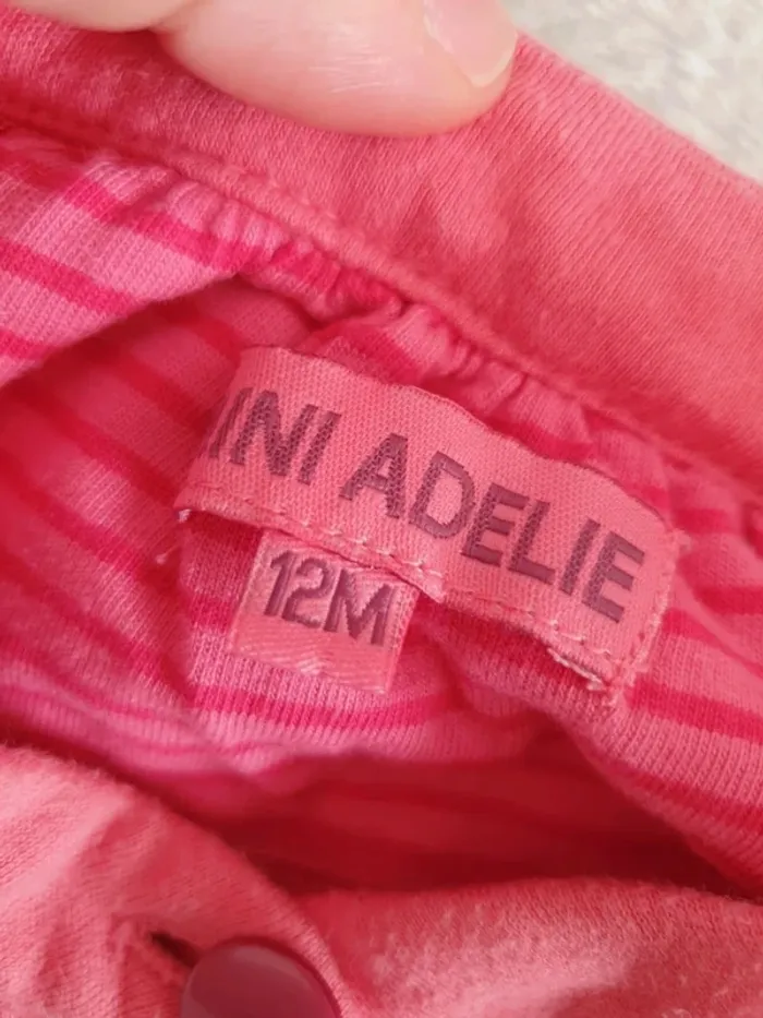 Veste gilet rose adelie taille 12 mois bébé fille - photo numéro 4