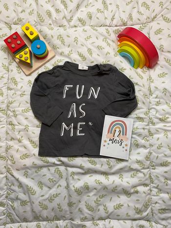 teeshirt manches longues gris 12 mois kiabi