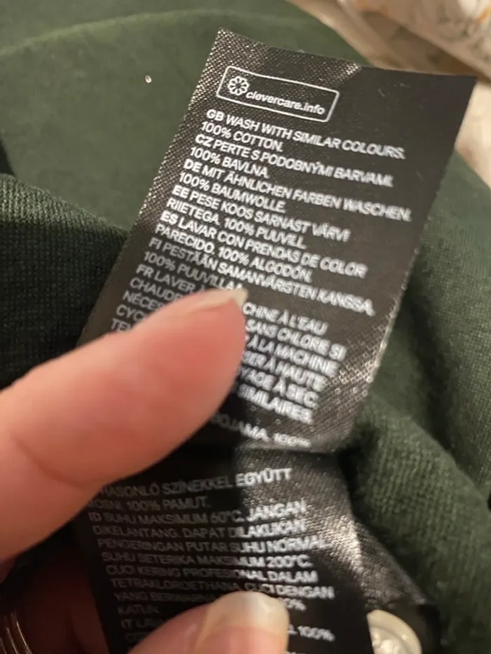 Chemise homme H&M vert forêt/ fonce regular fit - photo numéro 3