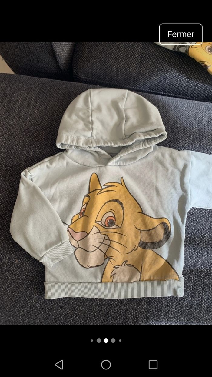 Ensemble pull jogging Simba, garçon, taille 18/24 mois, très bon état, Kiabi - photo numéro 6