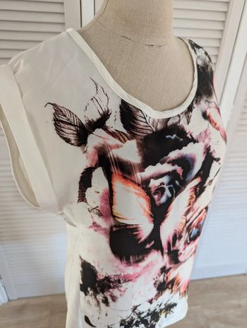 Haut fluide - Motifs papillon