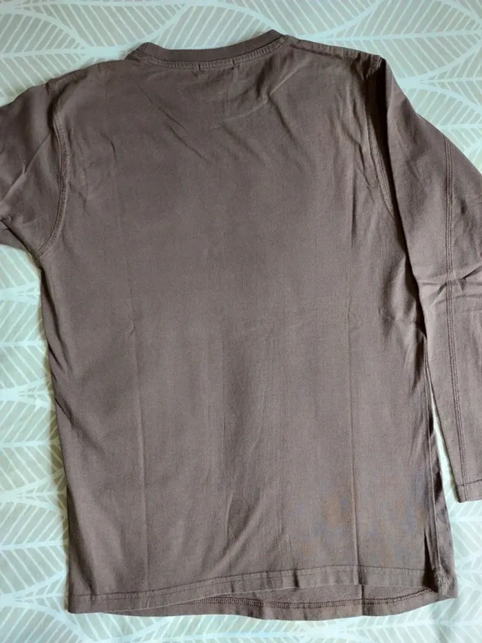 T-Shirt manches longues marron - photo numéro 6
