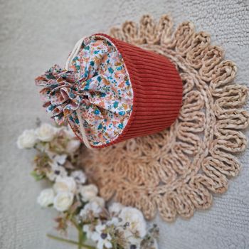 pochon rond avec ouatine en doublure