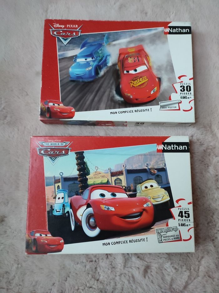Lot de 2 puzzles car's