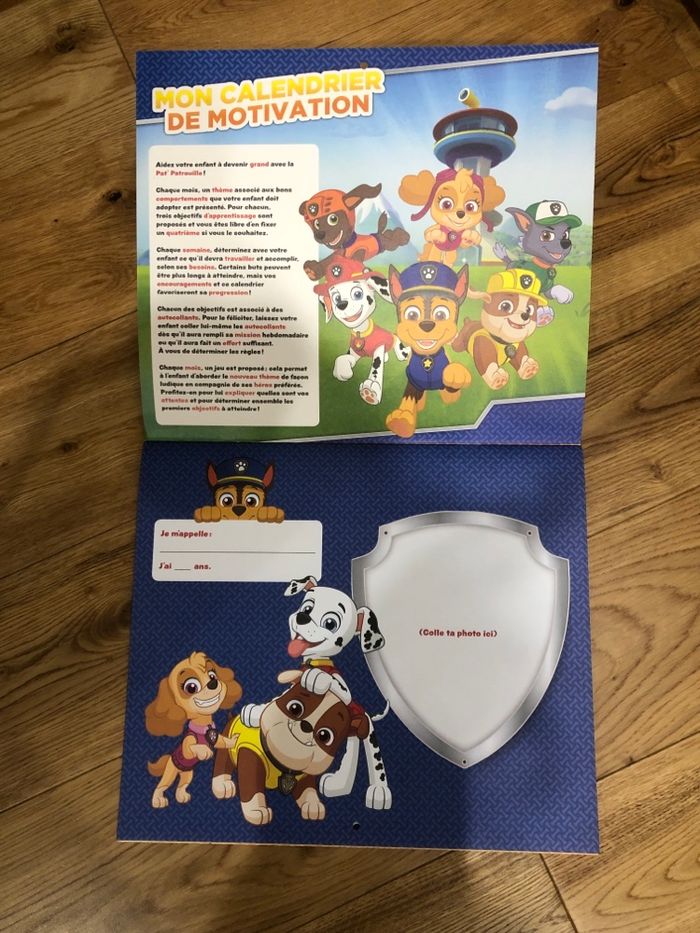Calendrier de motivation Paw Patrol neuf - photo numéro 3