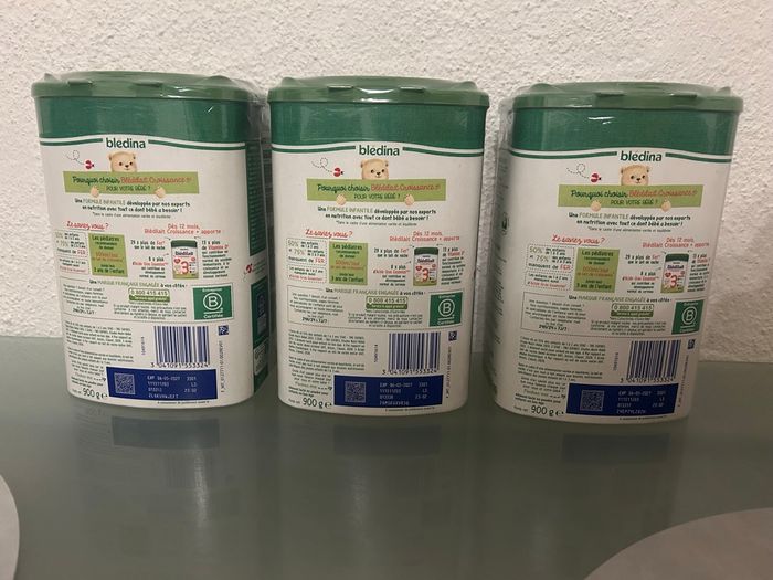 Lot bledilait Boîte de lait croissance + 3 neuves - photo numéro 3