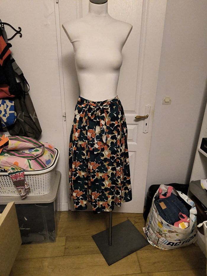 Jupe longue fleurie taille S