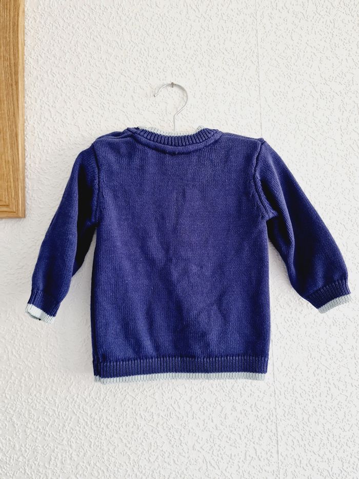 Noukie's - Pull en tricot, manches longues, col V (12 mois) - photo numéro 4