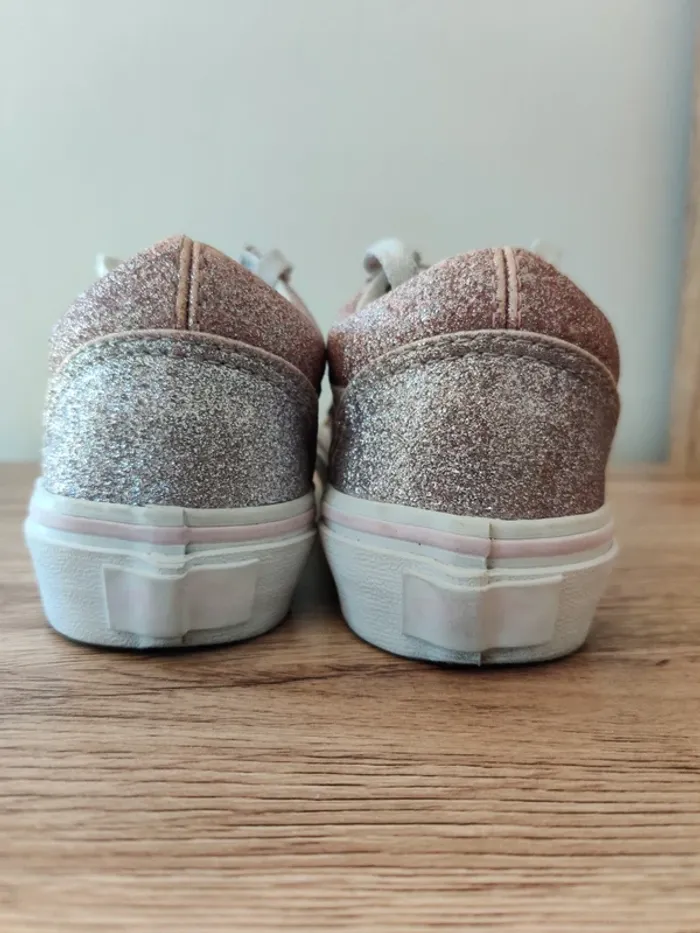 Vans roses à paillettes - pointure 30 - photo numéro 4