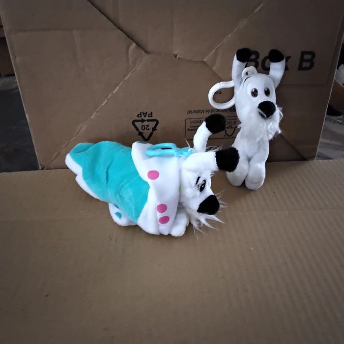Doudou peluche Idefix + peluche Idefix Parc !sterix