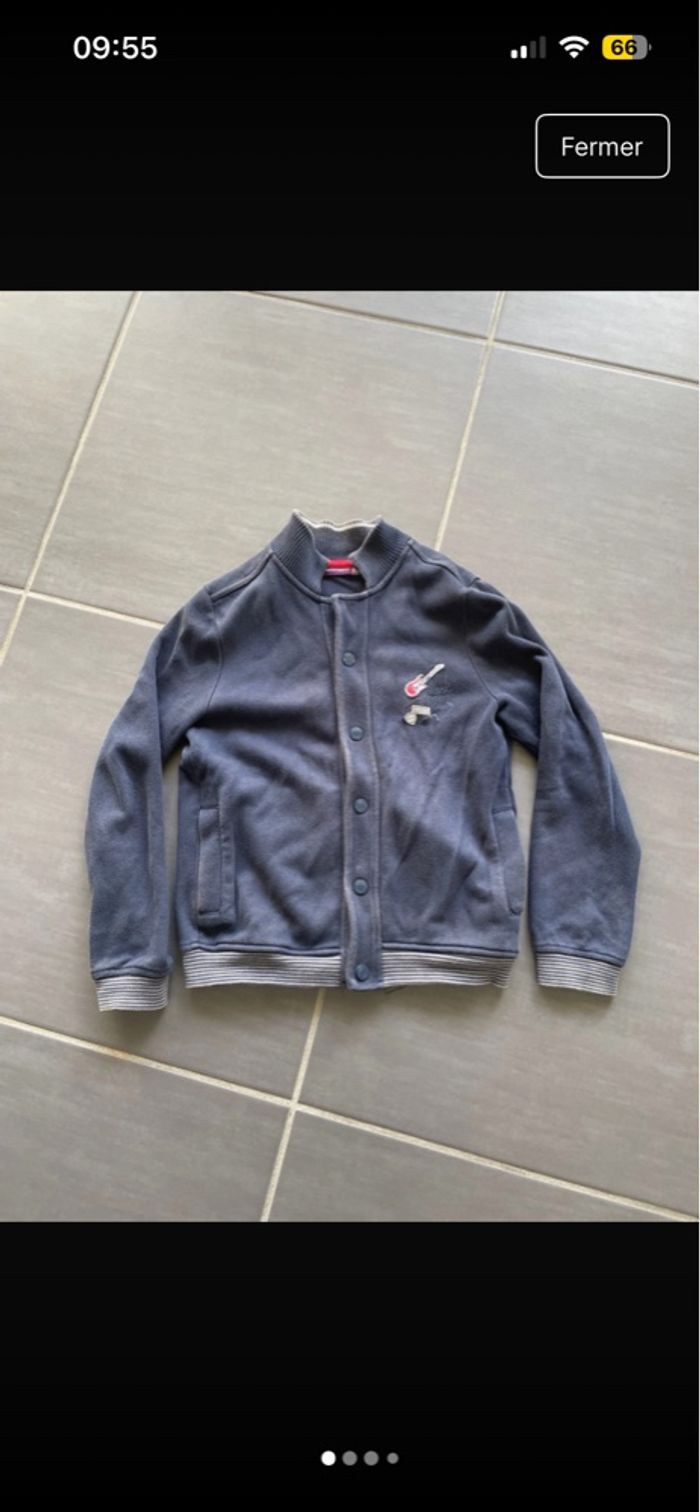 Gilet à boutons Sergent Major Bleu Marine  9ans