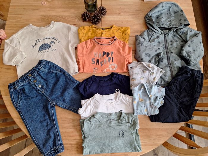 Lot vêtements bébé garçon 12mois