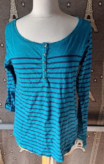 Blouse manches retroussable taille 42-44