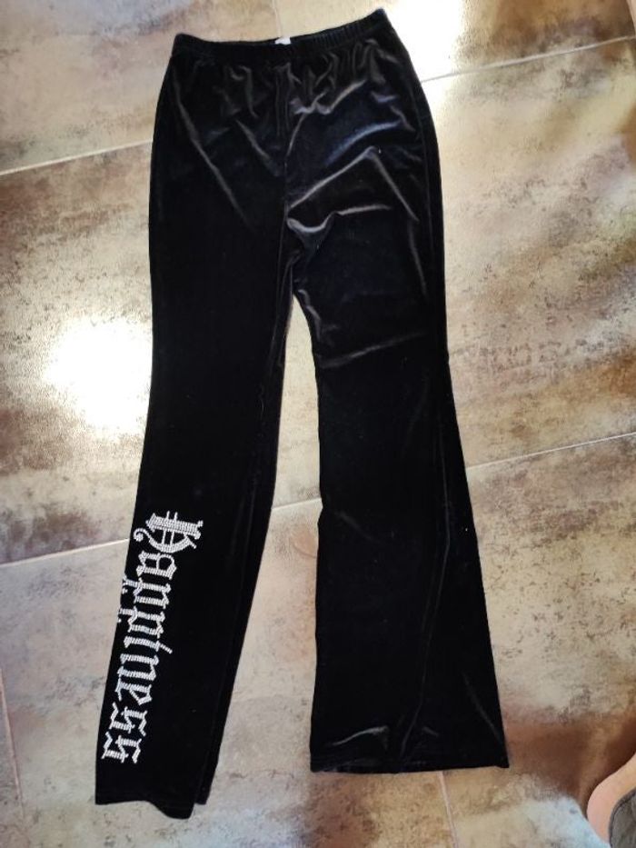 Pantalon type velours