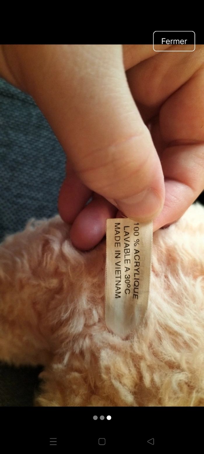 Peluche éléphant - photo numéro 3