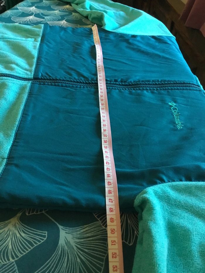 Veste polaire à capuche pour enfant Columbia turquoise taille L (14/16) 062 - photo numéro 8