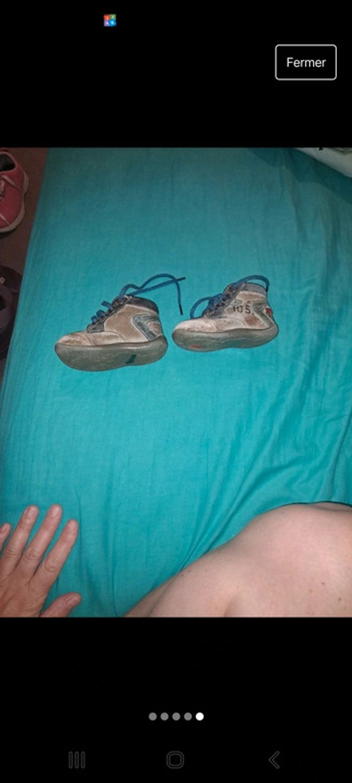 Lot 3 paires chaussures baskets bottines sandalestaille 20 - photo numéro 12