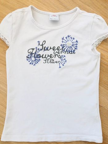 Tee-shirts s.Oliver blanc en 4ans