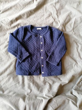 Gilet bleu bout'chou 24mois