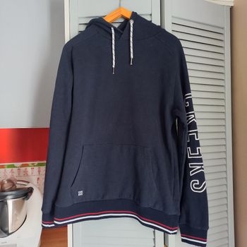 Sweat à capuche bleu marine creeks