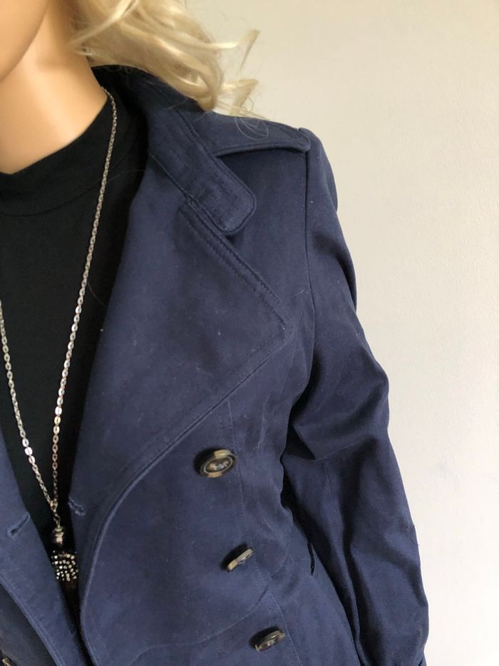 Trench bleu marine Mint&Berry taille 34 TBE - photo numéro 5