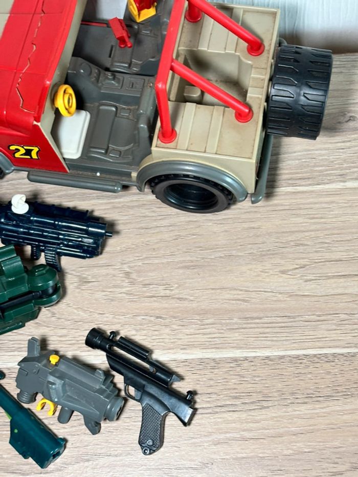 Énorme lot figurine jouet véhicule accessoires vintage JP Kenner jurassic park - photo numéro 9