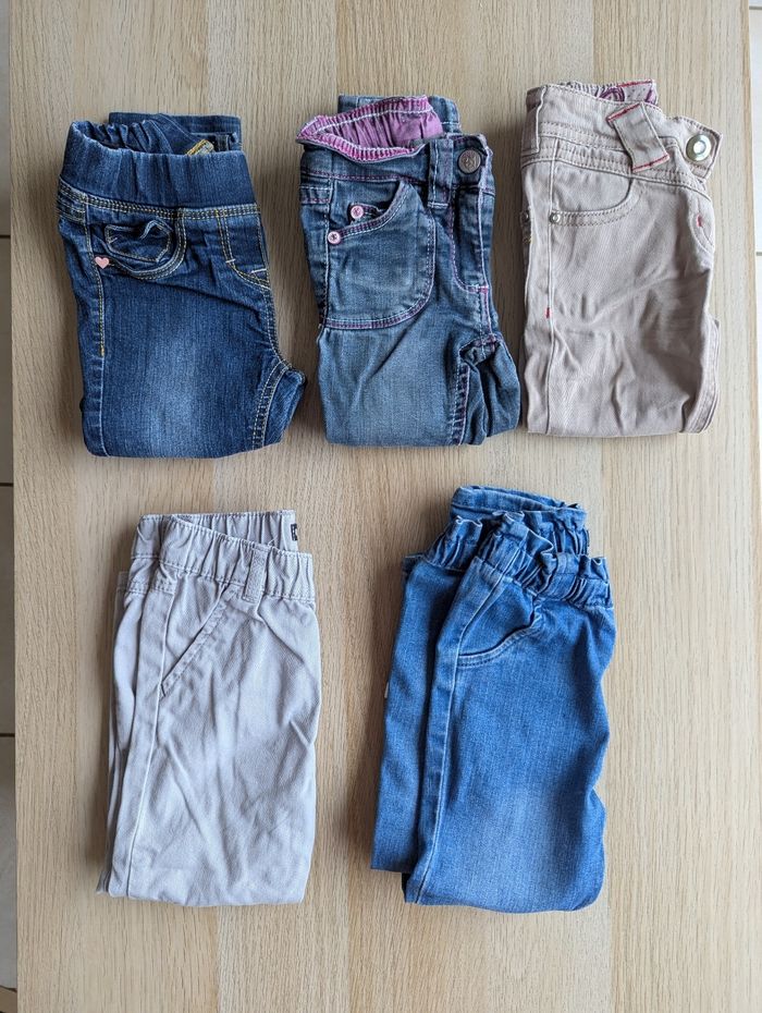Lot jeans 2 ans