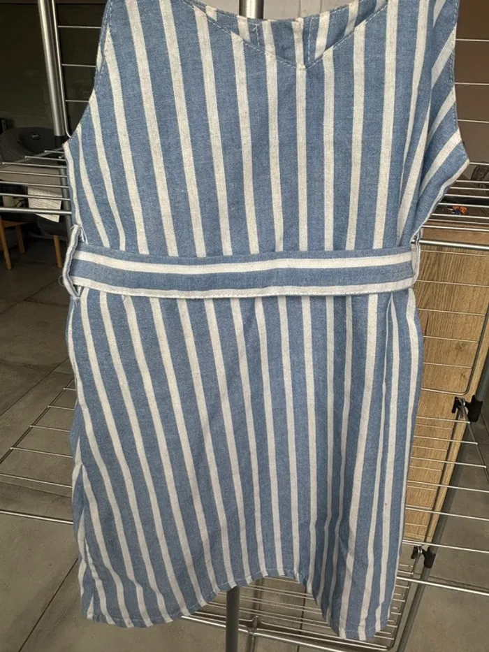 Robe rayée bleue et blanche - photo numéro 4