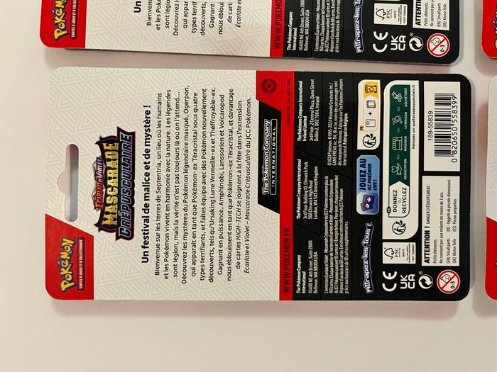 Lot 4 boosters mascarade crépusculaire Pokémon - photo numéro 3