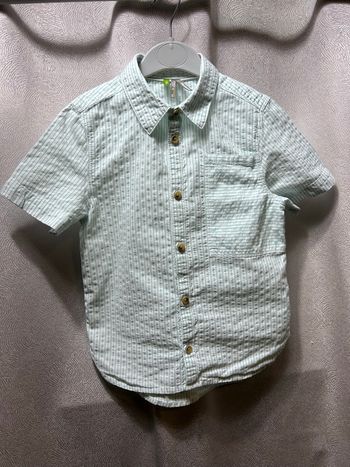 Chemise rayée coton gaufré 5 ans Orchestra