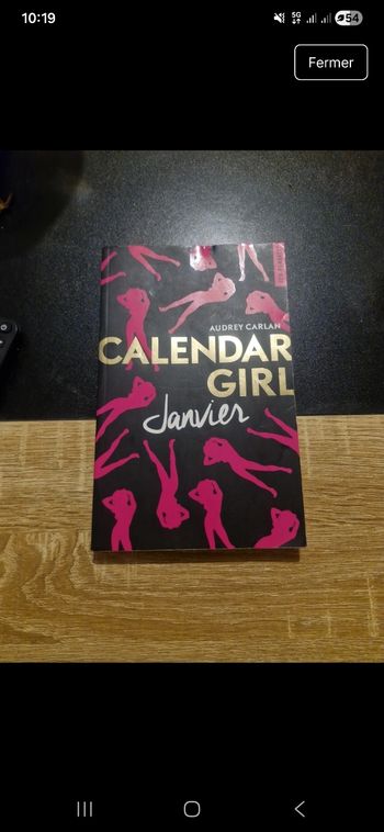 Livre calendar girl  janvier