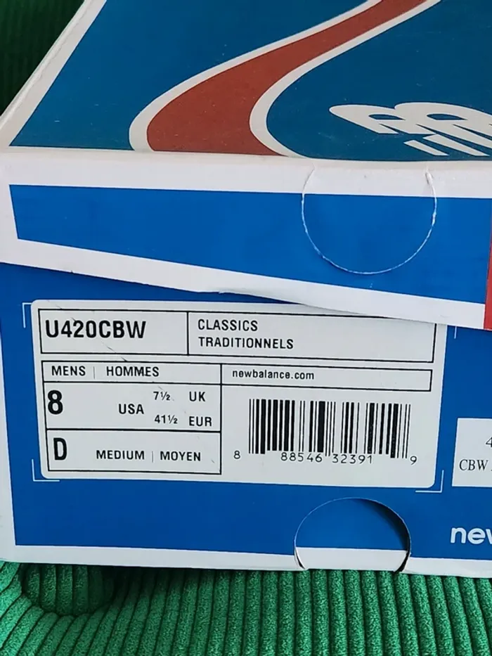 Baskets Homme New Balance Noires & Grises T.41.5 - photo numéro 8