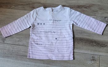 T-shirt manches longues Lulu Castagnette taille 12 mois