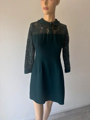 Combinaison short avec bustier en dentelle verte sweed Paris