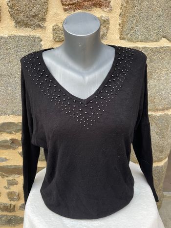 Pull col V en maille - Cache Cache 