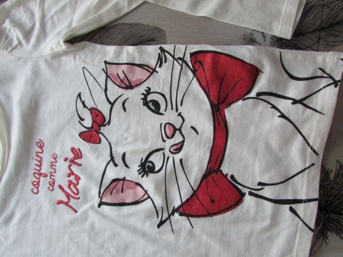 T-shirt Disney fille Marie 10 ans - photo numéro 2