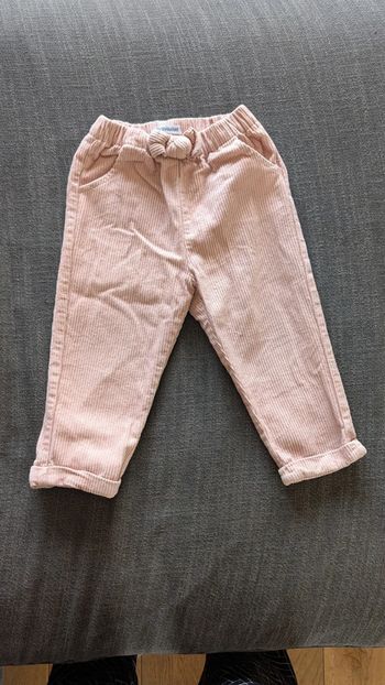Pantalon velours taille 24 mois