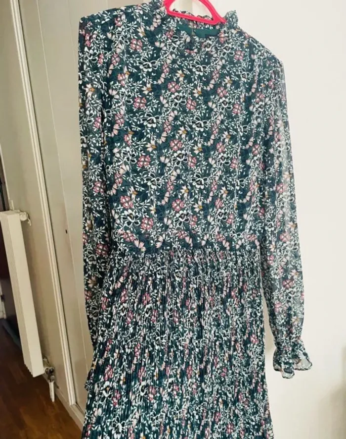 Robe mi-longue bohème fleurie Monoprix femme - photo numéro 2
