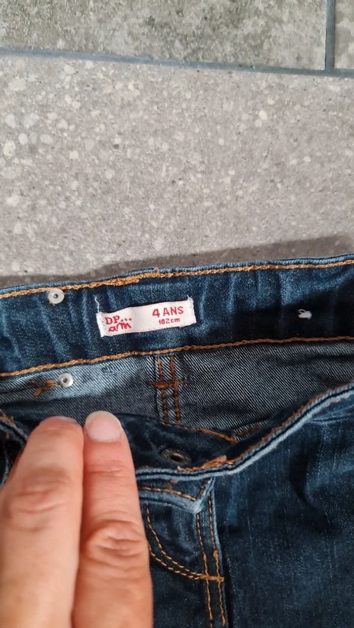 Jupe en jean dpam taille 4 ans - photo numéro 2