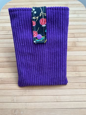 Pochette pour livre de poche 21X15 violet