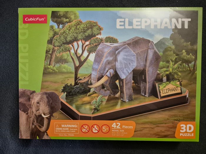 puzzle 3D elephant