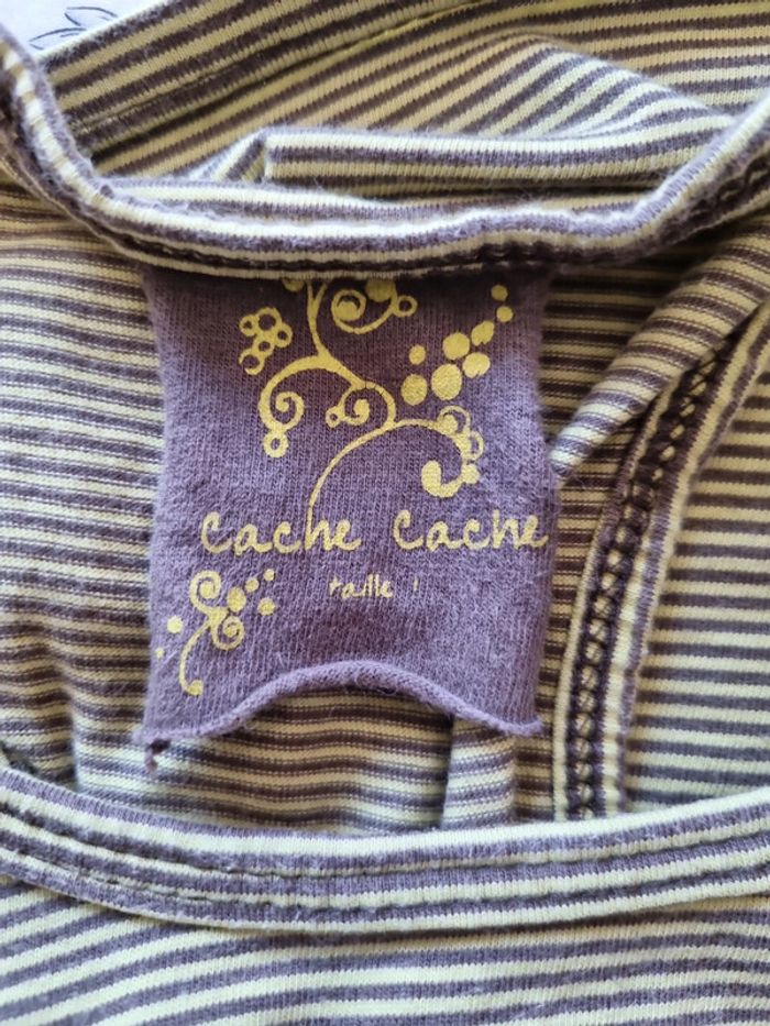 Débardeur rayé cache cache taille 1 - photo numéro 4