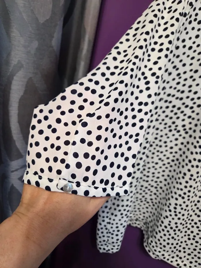Blouse manches 3/4 fluide T48 Janina - photo numéro 4