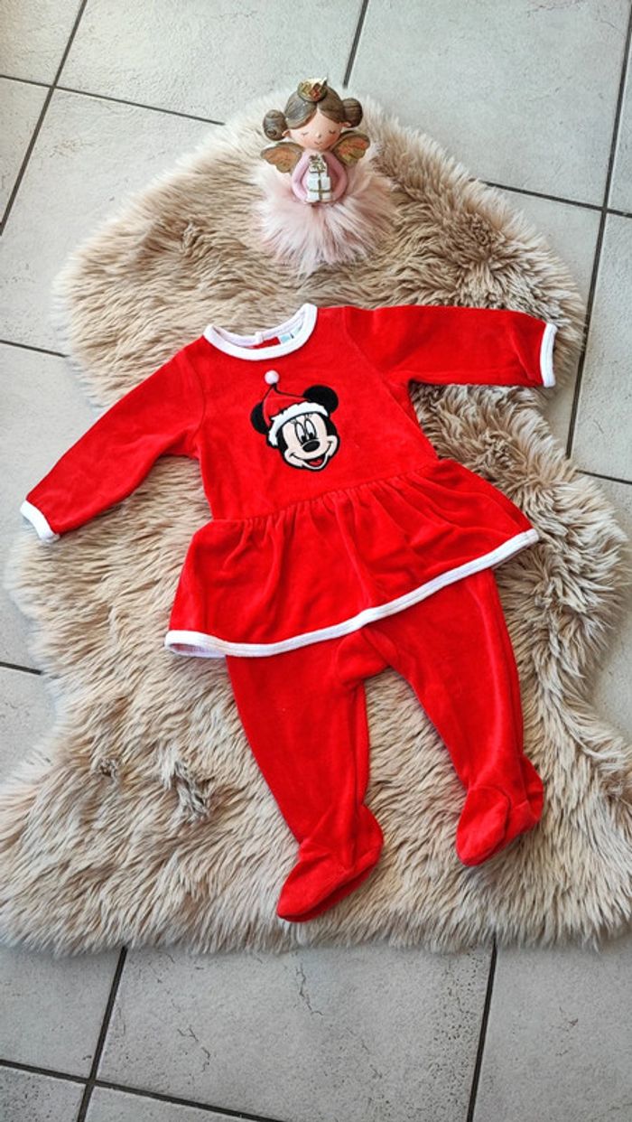 Pyjama chaud noël Minnie 9 mois