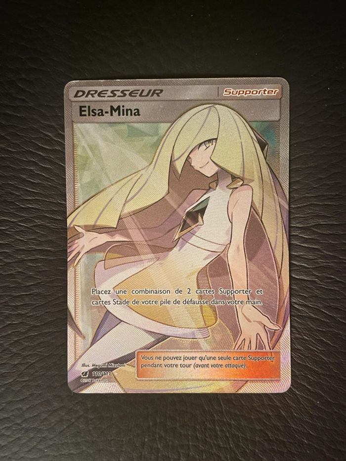 Carte Pokémon Elsa-Mina full art Invasion Carmin