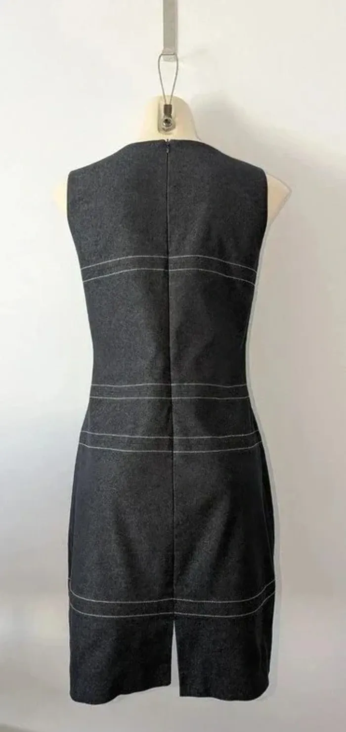 Robe vintage grise - Caroll - taille 34/36 - photo numéro 2