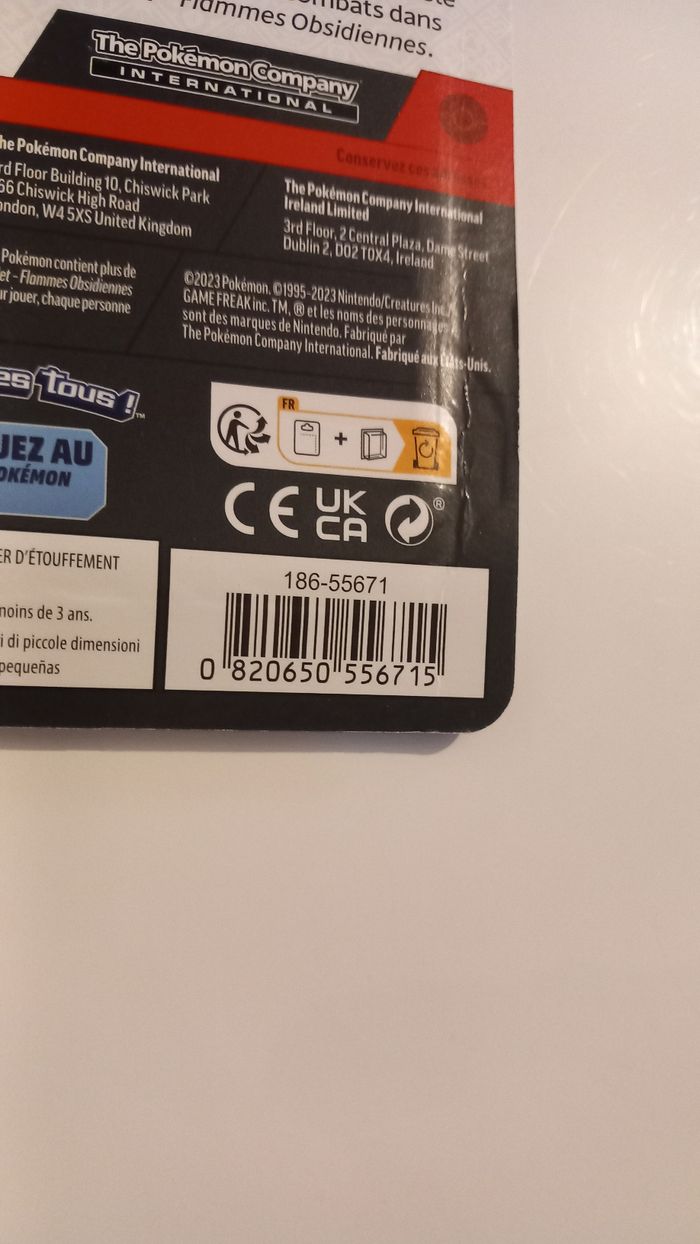 Lot 4 blisters Pokemon flammes obsidiennes - photo numéro 4