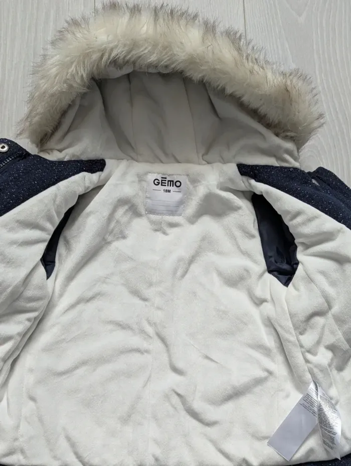 Manteau fille doublé polaire 18mois - photo numéro 4