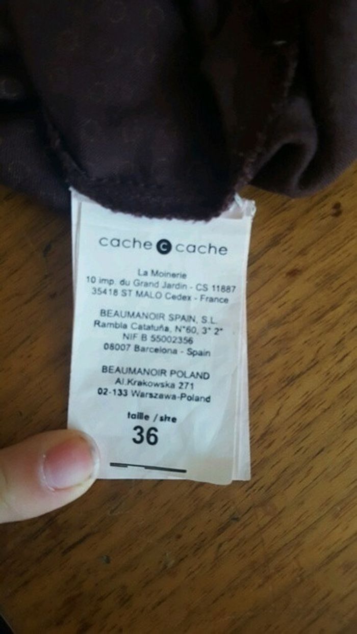 Robe cache cache marron - photo numéro 4